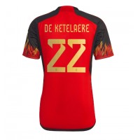 Belgicko Charles De Ketelaere #22 Domáci futbalový dres MS 2022 Krátky Rukáv